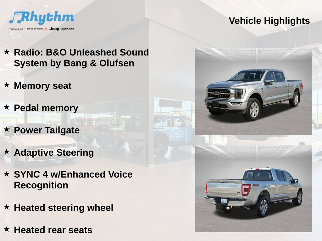Used 2021 Ford F150 Platinum w/ Equipment Group 701A High AWD/4WD image 17