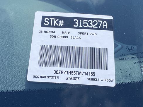 Certified 2026 Honda HR-V Sport image 30