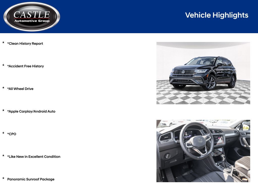 Used 2023 Volkswagen Tiguan SE w/ Panoramic Sunroof Package AWD/4WD image 4