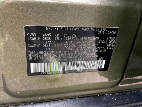 Used 2017 Subaru Outback 2.5i Premium AWD/4WD image 36