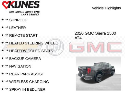 New 2026 GMC Sierra 1500 AT4 w/ AT4 Premium Package image 2