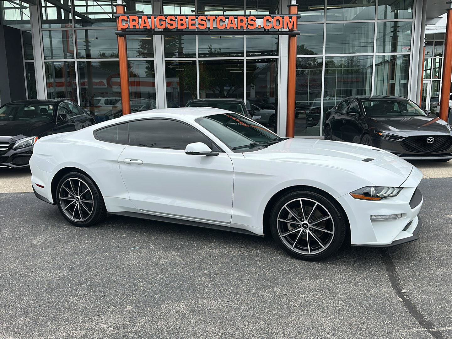 Used 2018 Ford Mustang Premium w/ Wheel & Stripe Package RWD image 1
