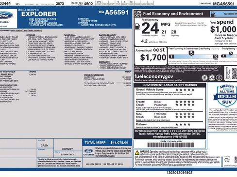 Used 2021 Ford Explorer XLT w/ Equipment Group 202A image 55