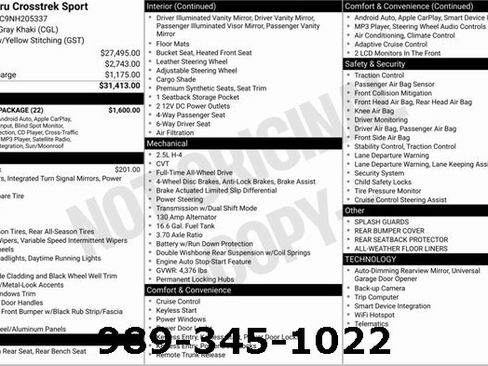 Used 2022 Subaru Crosstrek 2.5i Sport w/ Moonroof Package image 1