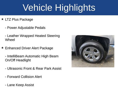 Used 2017 Chevrolet Silverado 1500 LTZ w/ Sport Package image 3