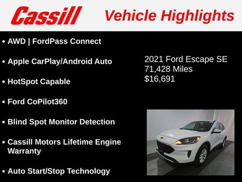 Used 2021 Ford Escape SE AWD/4WD image 3
