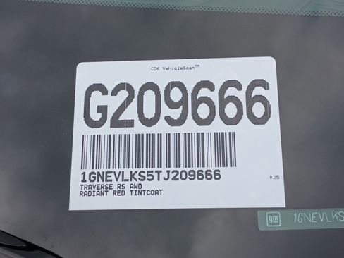 New 2026 Chevrolet Traverse RS image 35