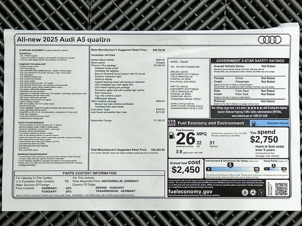 Used 2025 Audi A5 Premium Plus AWD/4WD image 10