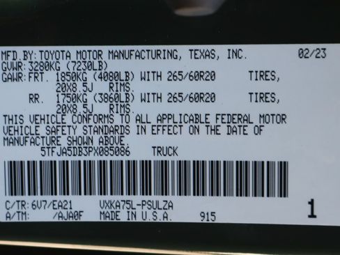 Used 2023 Toyota Tundra Limited w/ TRD Off-Road Package AWD/4WD image 57