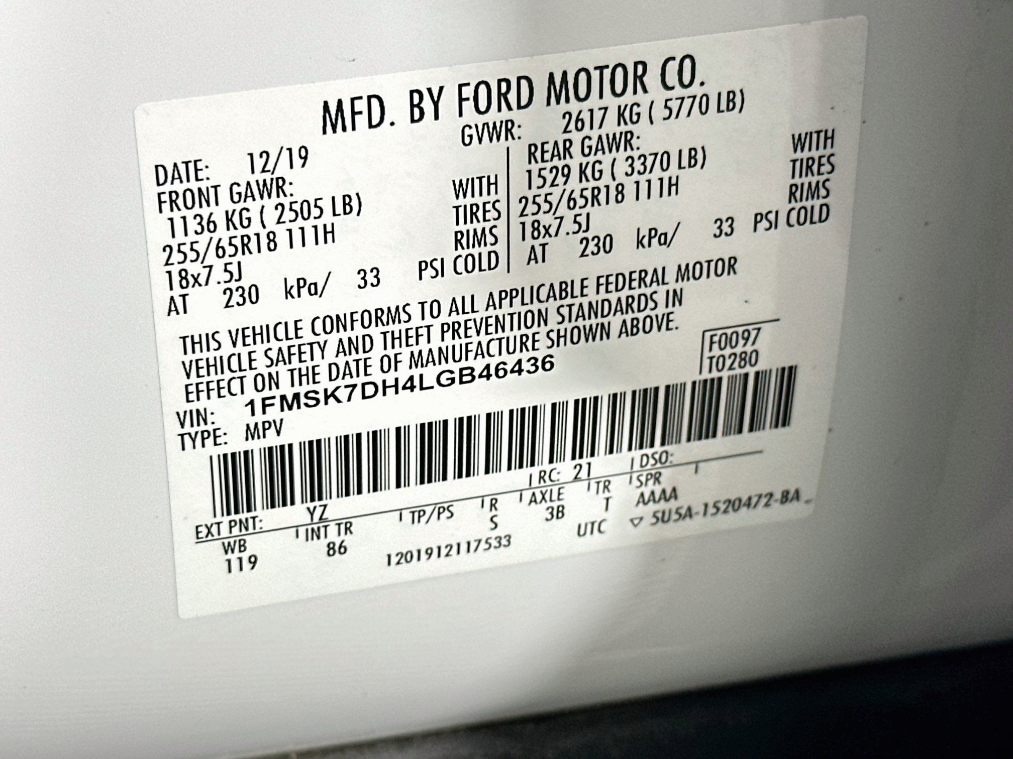 Used 2020 Ford Explorer XLT RWD image 12