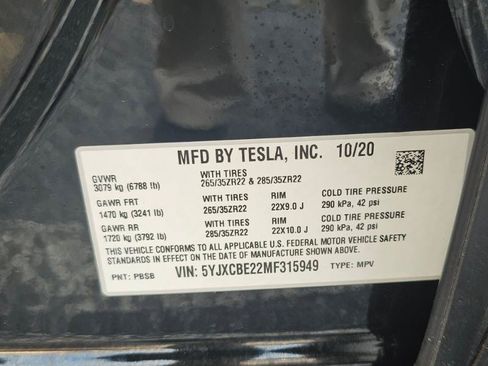 Used 2021 Tesla Model X Long Range AWD/4WD image 35