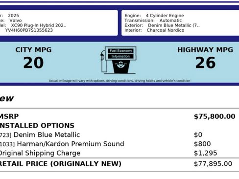 Used 2025 Volvo XC90 T8 Plus w/ Protection Package Premier image 4