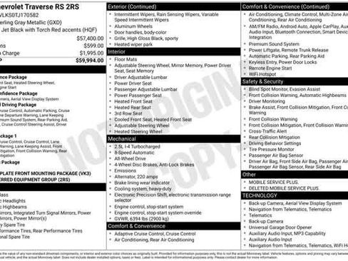 Certified 2026 Chevrolet Traverse RS AWD/4WD image 35