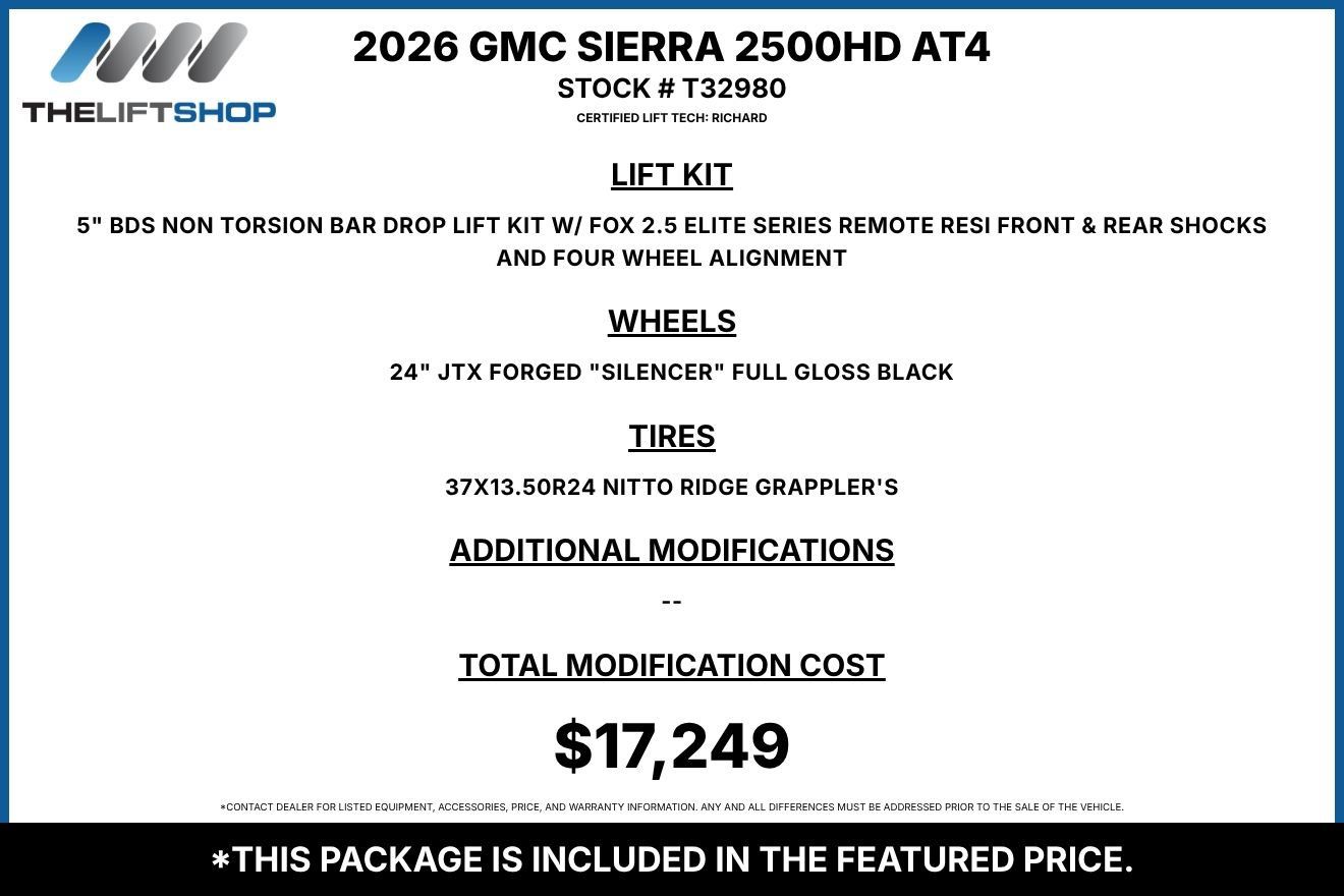 Used 2026 GMC Sierra 2500 AT4 w/ AT4 Premium Plus Package AWD/4WD image 2