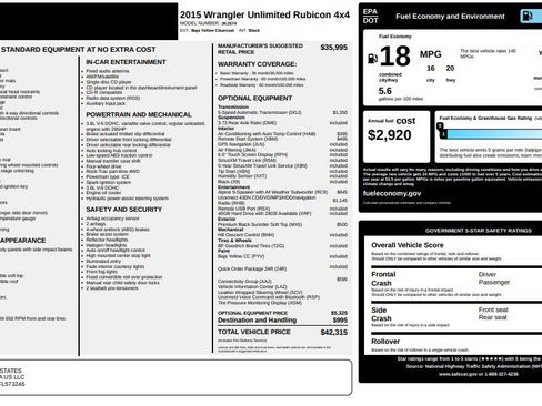 Used 2015 Jeep Wrangler Unlimited Rubicon w/ Connectivity Group image 21