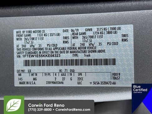 Certified 2019 Ford F150 XLT w/ Equipment Group 301A Mid image 32