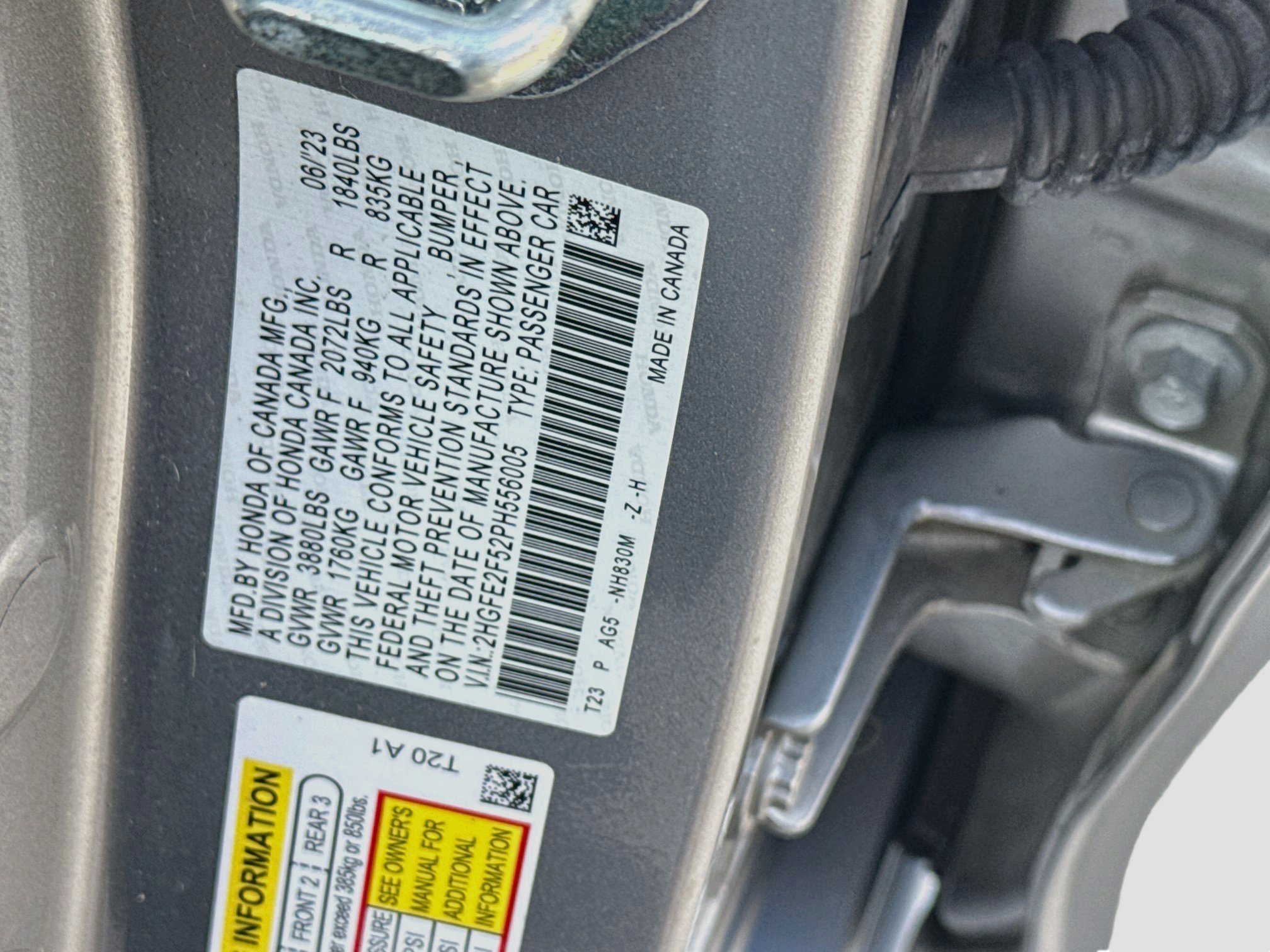 Certified 2023 Honda Civic Sport image 36