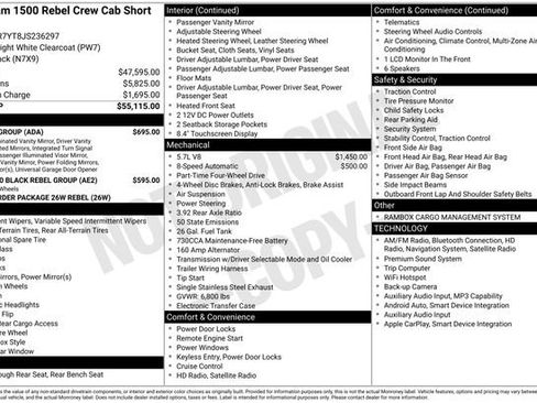 Used 2018 RAM 1500 Rebel w/ Luxury Group image 1