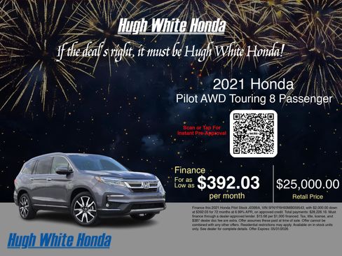Used 2021 Honda Pilot Touring image 3