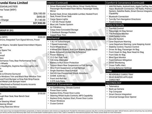 Used 2020 Hyundai Kona Limited FWD image 3