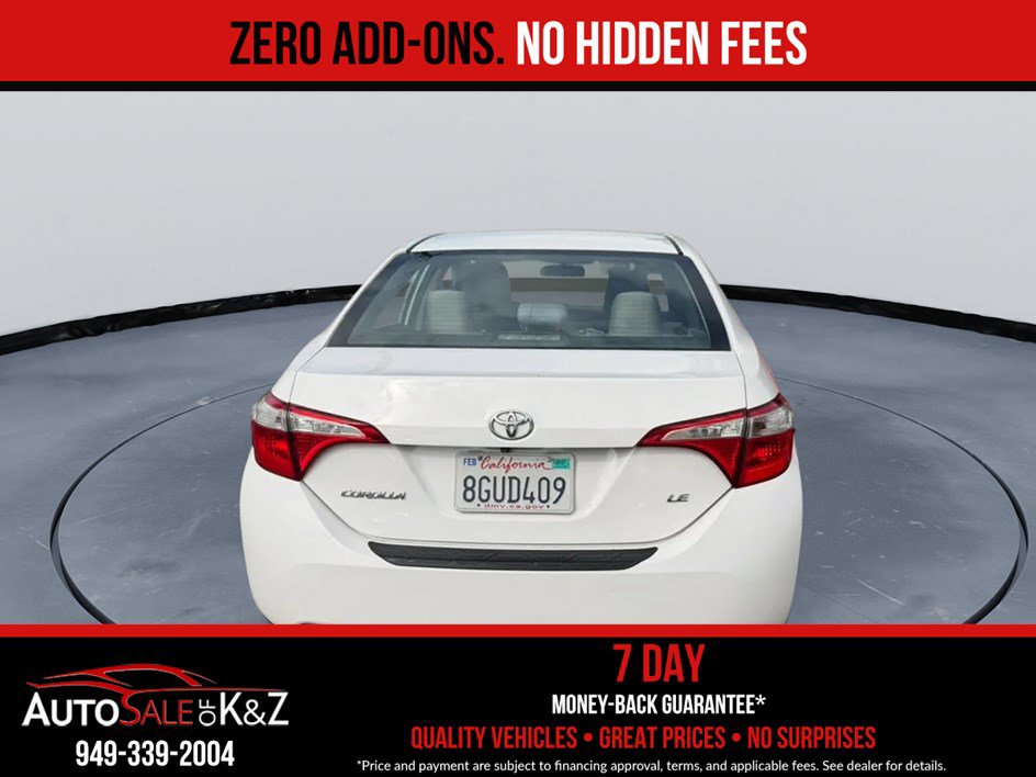Used 2015 Toyota Corolla LE w/ Body Protection Package #3 FWD image 5