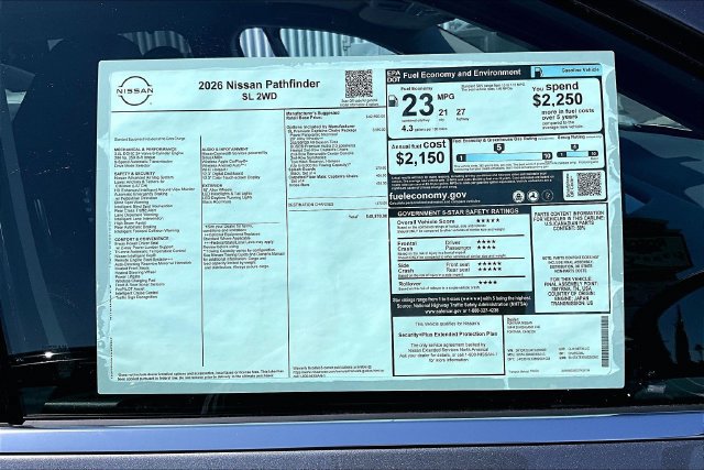 New 2026 Nissan Pathfinder SL w/ SL Premium Package FWD image 13