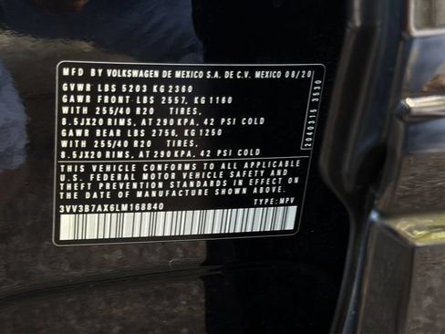 Certified 2020 Volkswagen Tiguan SE R-Line FWD image 27