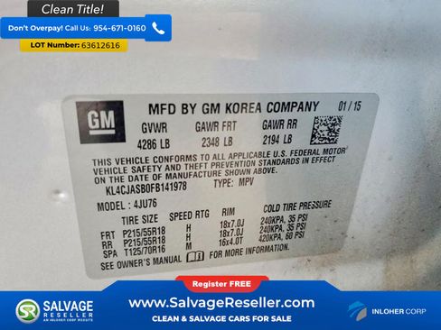 Used 2015 Buick Encore FWD image 17