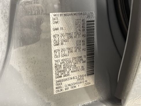 Used 2026 Nissan Frontier PRO-4X w/ Pro Premium Package image 29