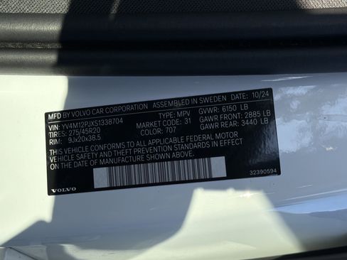 Certified 2025 Volvo XC90 B5 Core AWD/4WD image 37