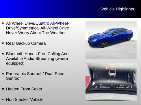 Used 2021 Acura TLX w/ A-SPEC Pkg AWD/4WD image 4