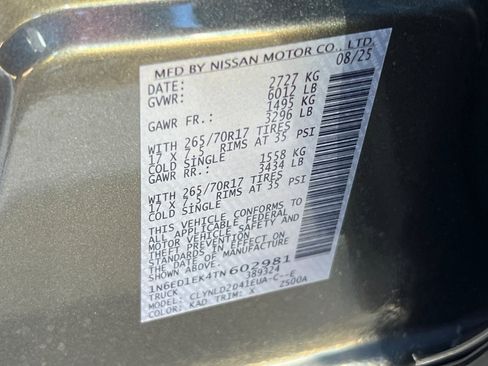 New 2026 Nissan Frontier PRO-4X w/ Pro-4x Convenience Package image 33