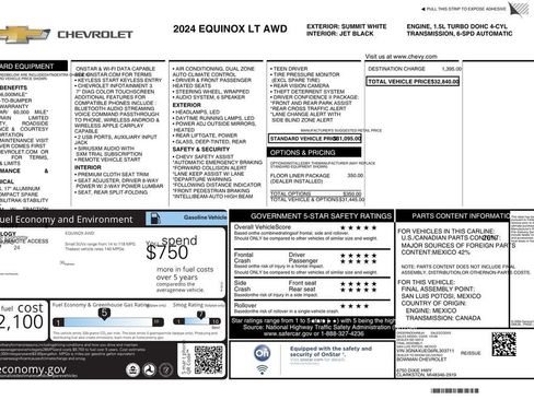 Used 2024 Chevrolet Equinox LT w/ LPO, Floor Liner Package AWD/4WD image 13