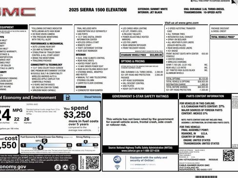Certified 2025 GMC Sierra 1500 Elevation image 2