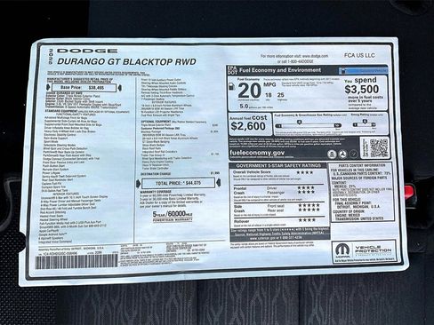 New 2025 Dodge Durango GT w/ Blacktop Package image 14