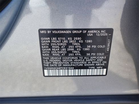 New 2026 Volkswagen Atlas SE image 31