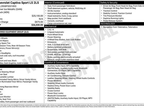 Used 2015 Chevrolet Captiva Sport LS image 5