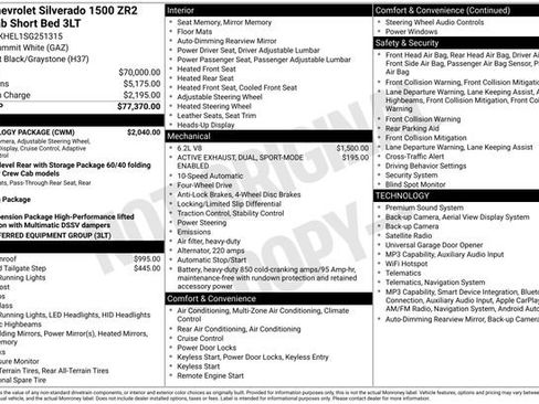 Used 2025 Chevrolet Silverado 1500 ZR2 w/ Technology Package AWD/4WD image 31