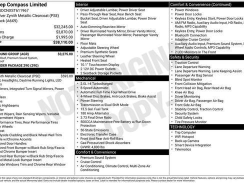 New 2025 Jeep Compass Limited w/ Sun & Sound Group image 9