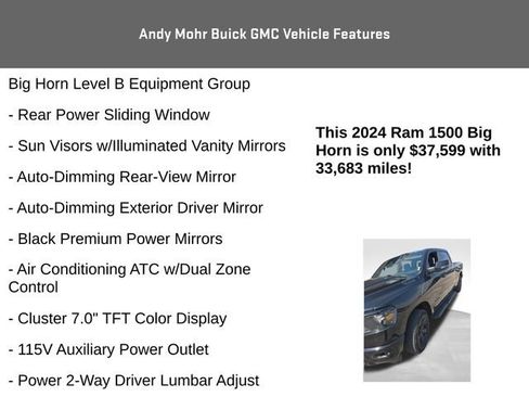 Used 2024 RAM 1500 Big Horn AWD/4WD image 8