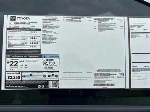 New 2026 Toyota Tacoma TRD Sport RWD image 19