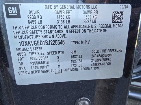 Used 2011 Chevrolet Traverse LT w/ Personal Connectivity Package AWD/4WD image 14
