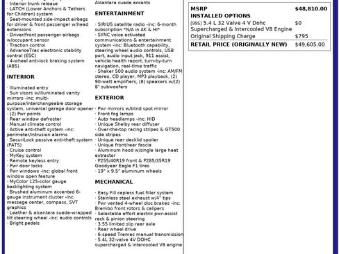 Used 2012 Ford Mustang Shelby GT500 w/ SVT Performance Pkg image 3