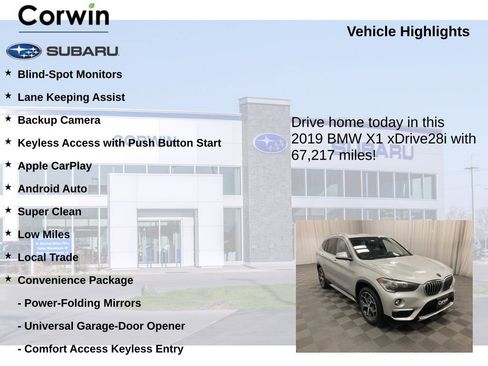 Used 2019 BMW X1 xDrive28i w/ Convenience Package image 6