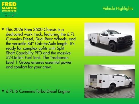 New 2026 RAM 3500 Tradesman image 8