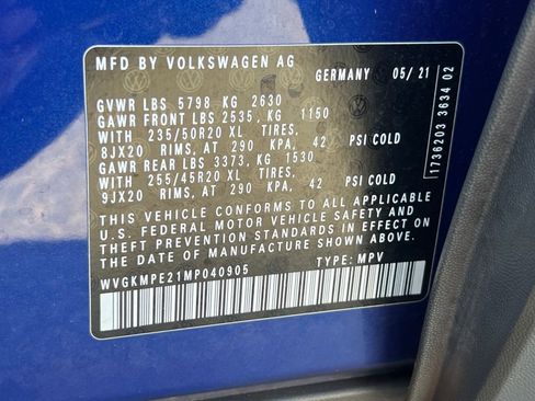 Used 2021 Volkswagen ID.4 Pro S w/ Gradient Package RWD image 45