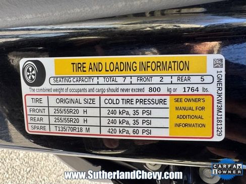 Used 2021 Chevrolet Traverse RS w/ LPO, Floor Liner Package image 55