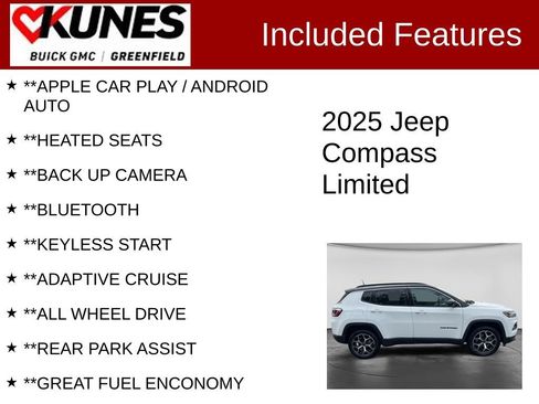 Used 2025 Jeep Compass Limited AWD/4WD image 2