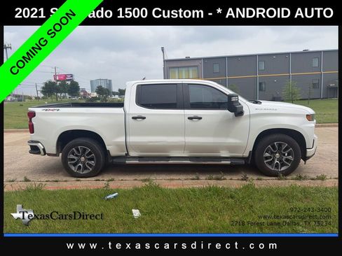 Used 2021 Chevrolet Silverado 1500 Custom w/ Custom Max Trailering Package AWD/4WD image 3