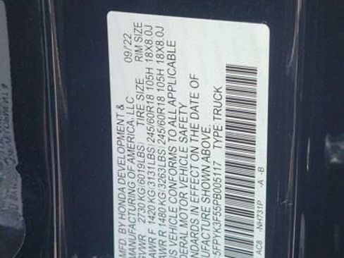Used 2023 Honda Ridgeline RTL image 33